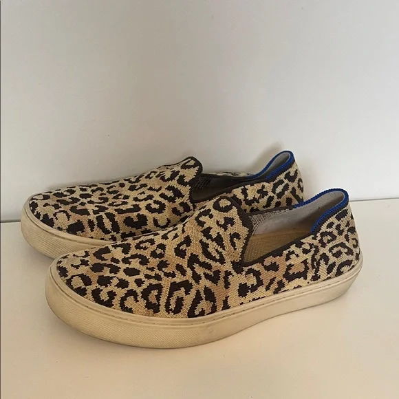 Rothy’s Leopard Print Slip-On Sneakers - Picture 2 of 8